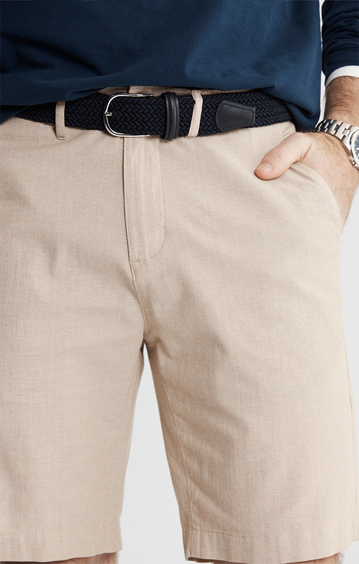 Stretch Chambray Shorts