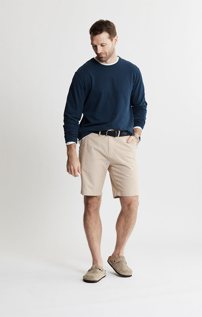 Stretch Chambray Shorts