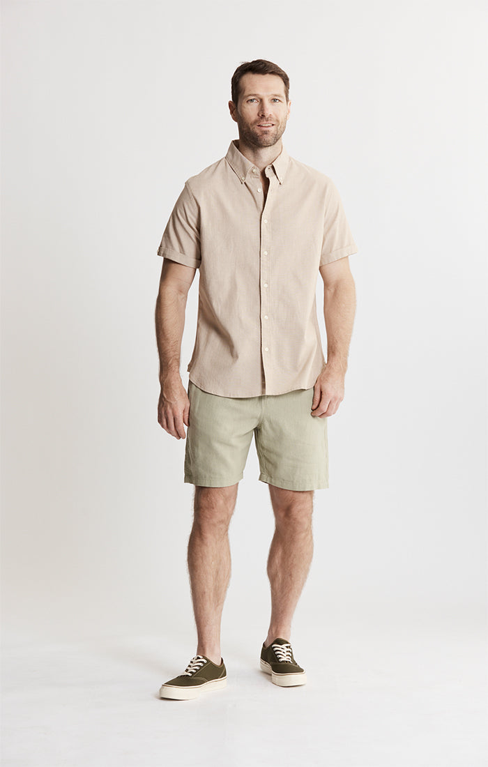 Short Sleeve Chambray Shirt