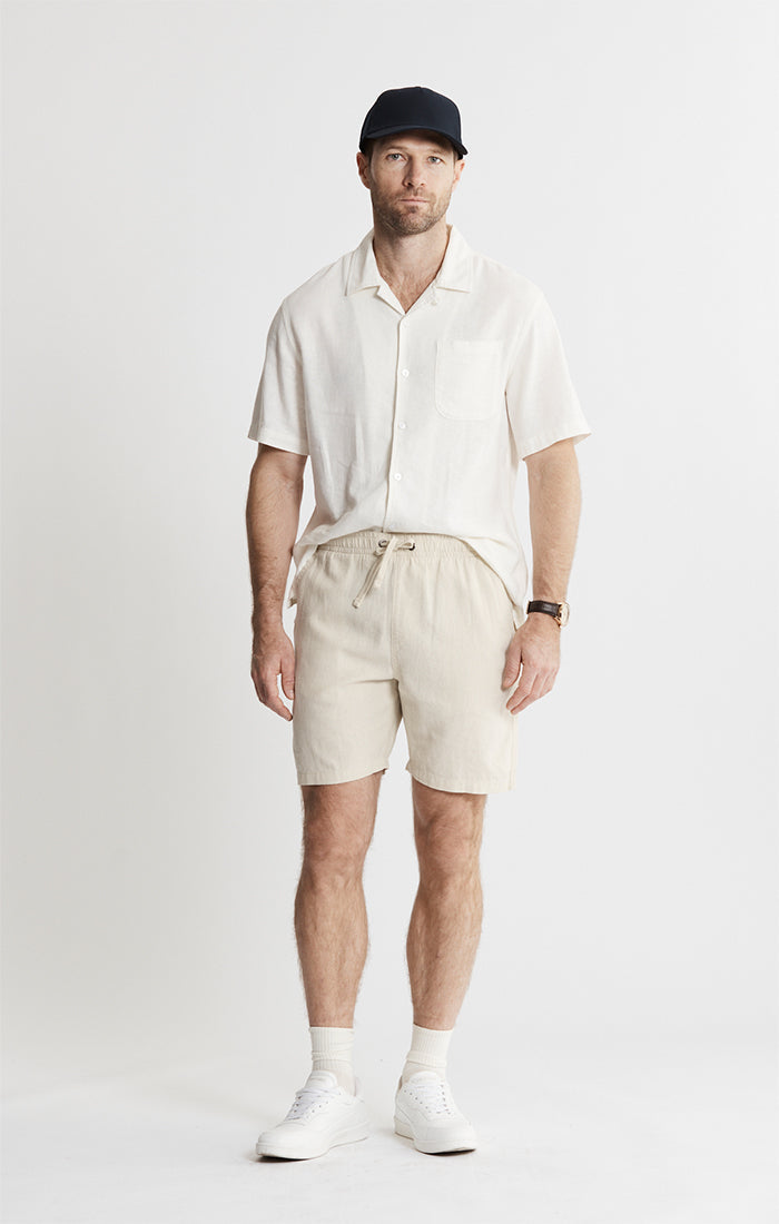Linen Pull On Shorts