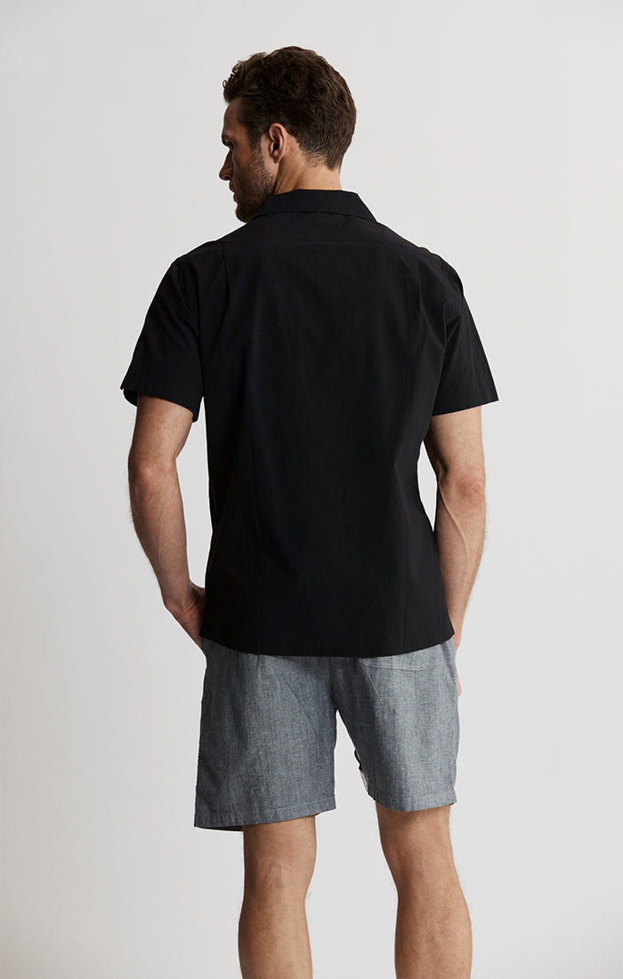 Paper Touch Short Sleeve Camp Shirt