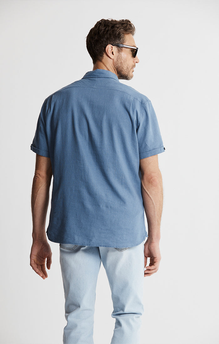 Noho Short Sleeve Linen Viscose Shirt