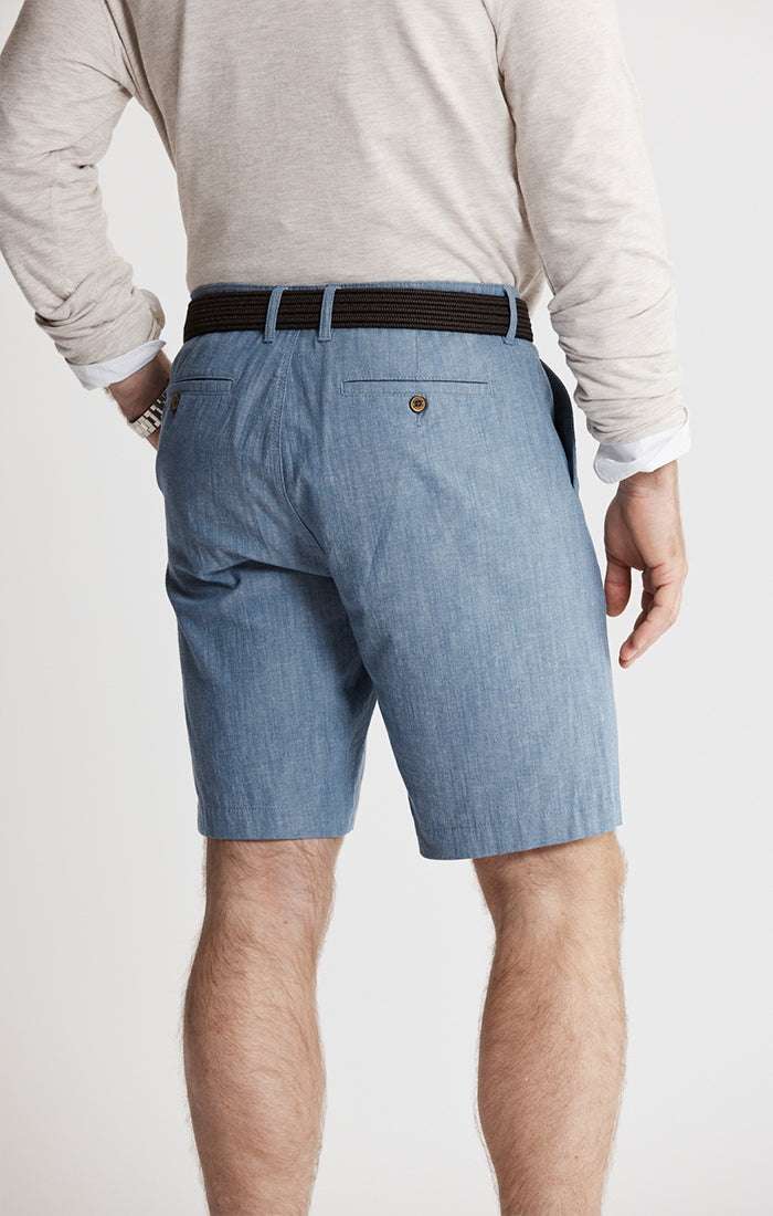 Stretch Chambray Shorts