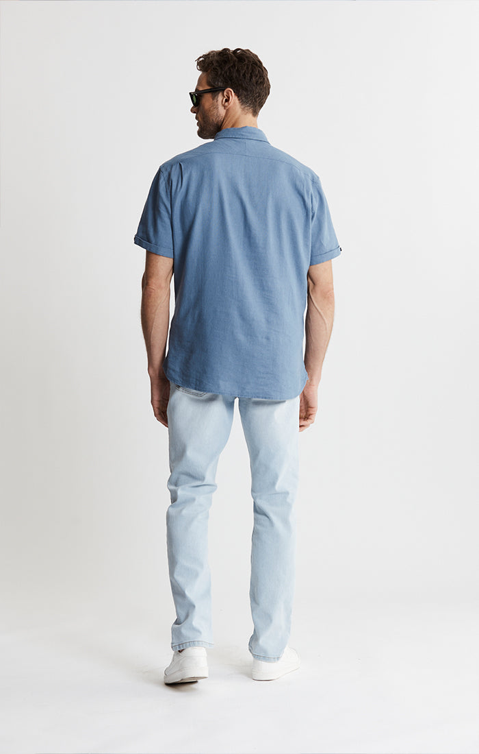 Noho Short Sleeve Linen Viscose Shirt
