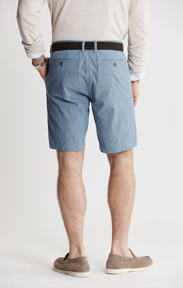 Stretch Chambray Shorts