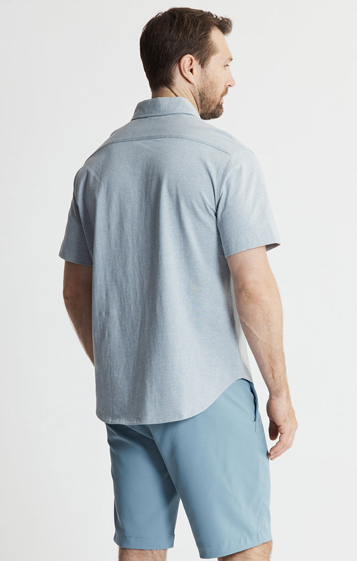 Knit Cotton Short Sleeve Shirt