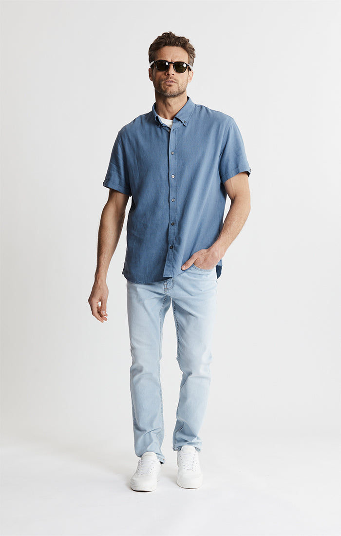 Noho Short Sleeve Linen Viscose Shirt