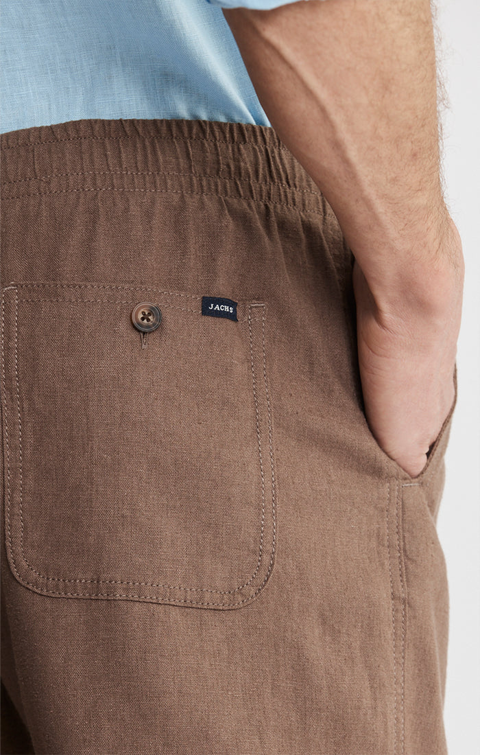 Linen Pull On Shorts
