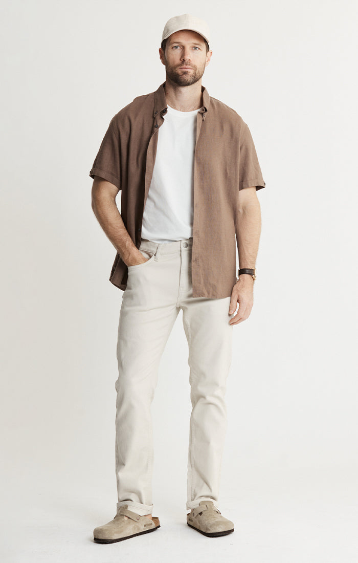 Noho Short Sleeve Linen Viscose Shirt