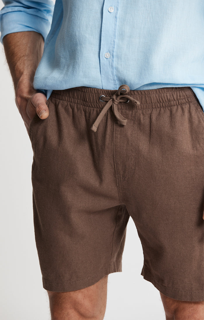 Linen Pull On Shorts