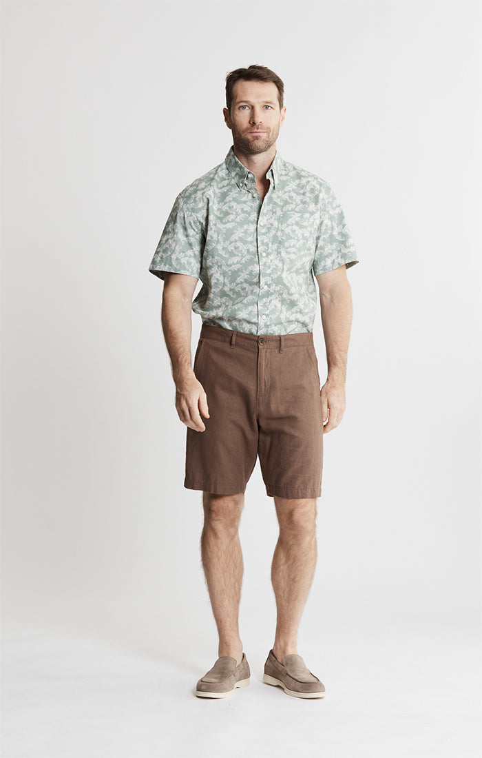 Linen Blend Bleecker Shorts