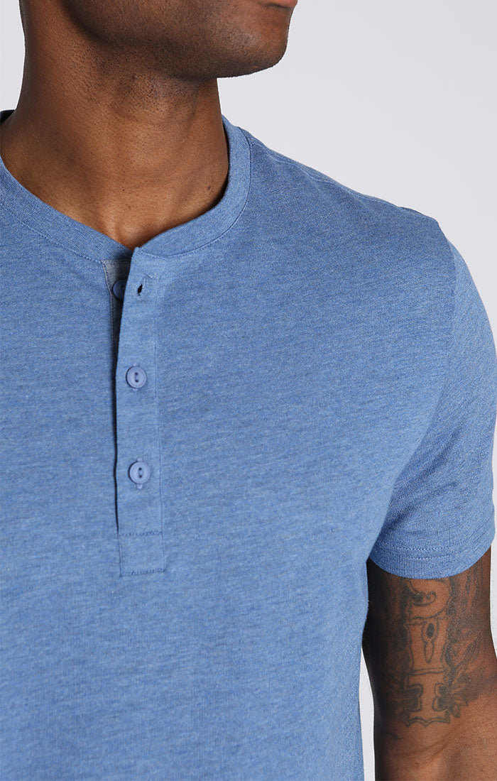 Cotton Modal Short Sleeve Henley