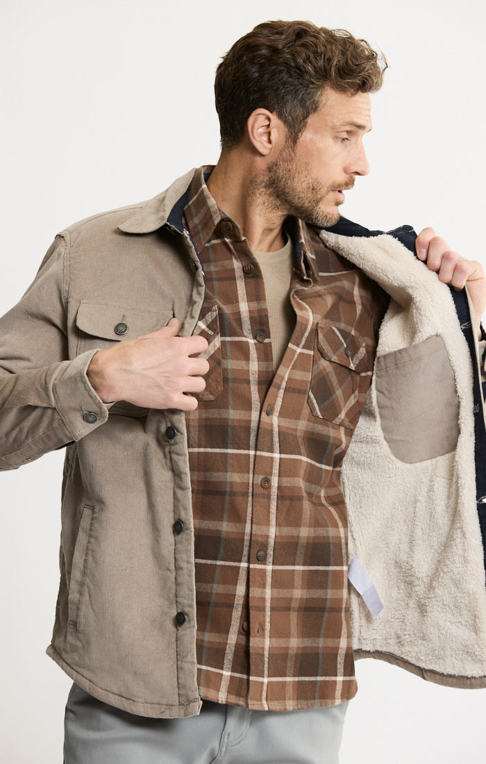 Concord Sherpa Lined Corduroy Shirt Jacket