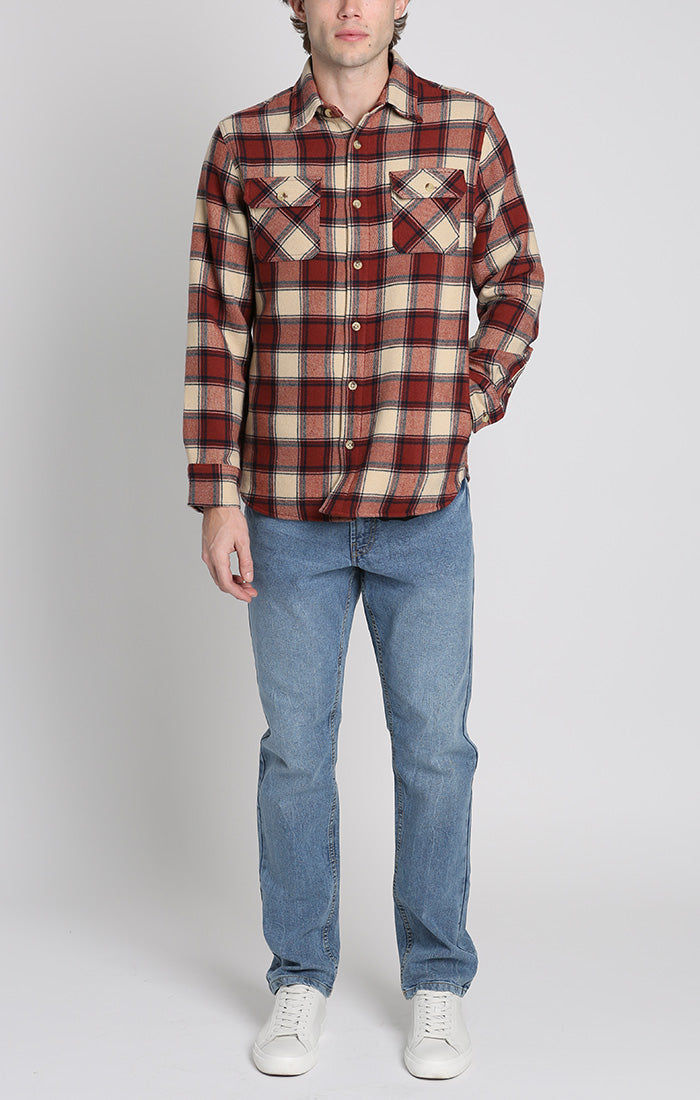 Franklin Stretch Poly Flannel Overshirt