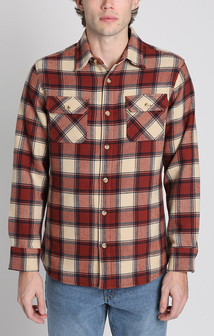Franklin Stretch Poly Flannel Overshirt