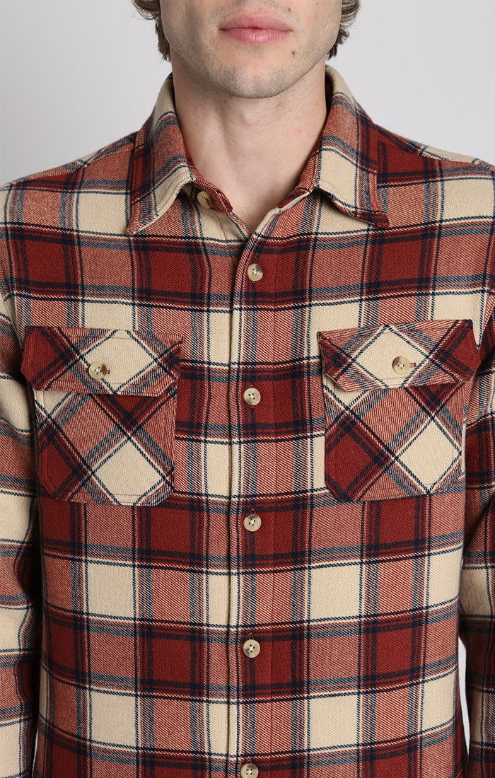 Franklin Stretch Poly Flannel Overshirt