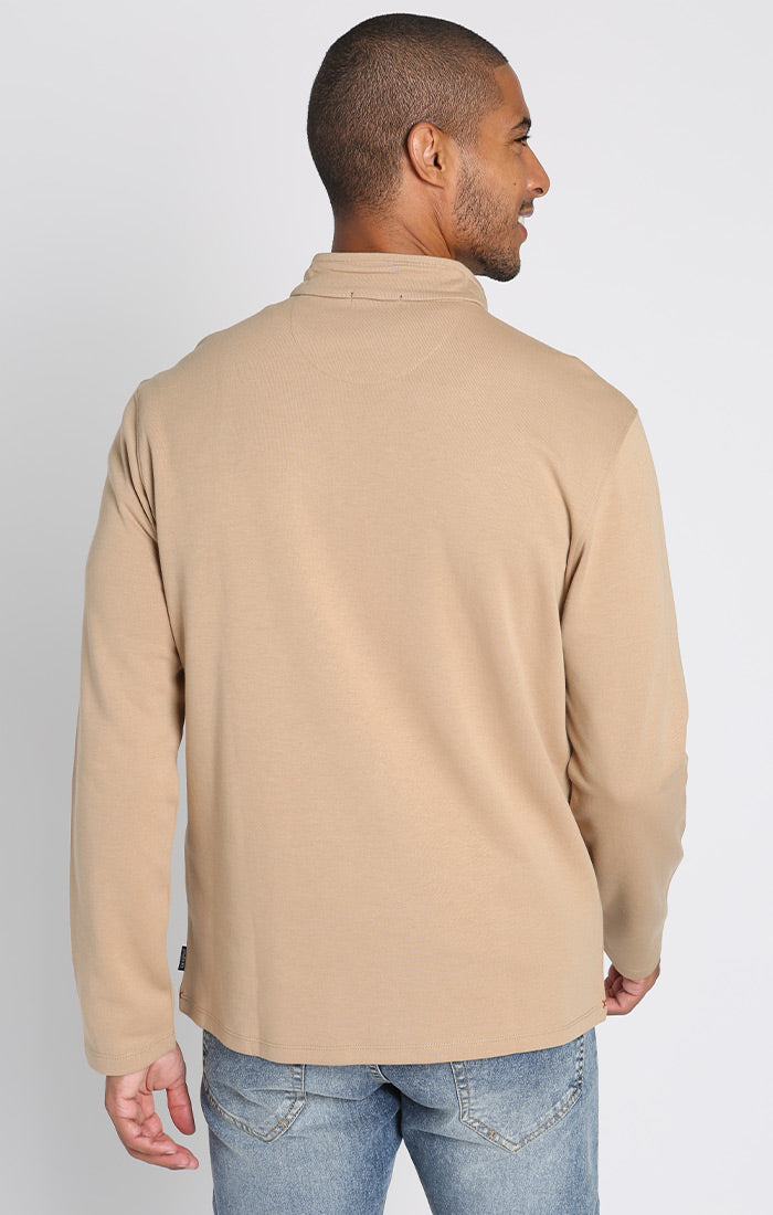 Cotton Modal Blend Quarter Zip Pullover
