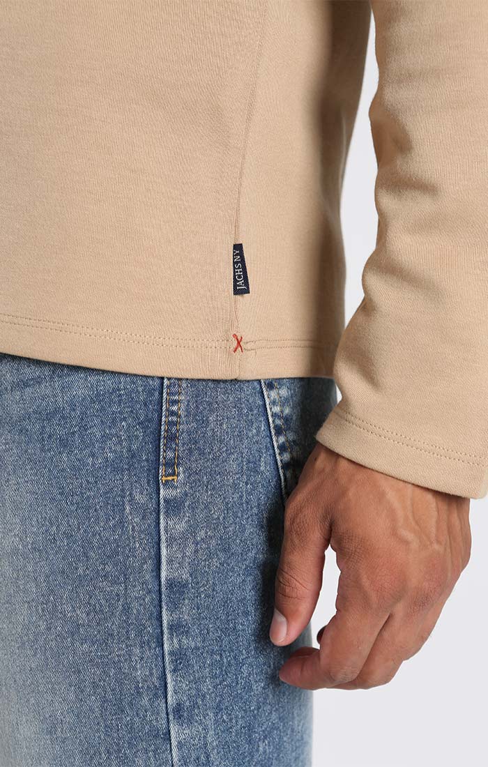 Cotton Modal Blend Quarter Zip Pullover