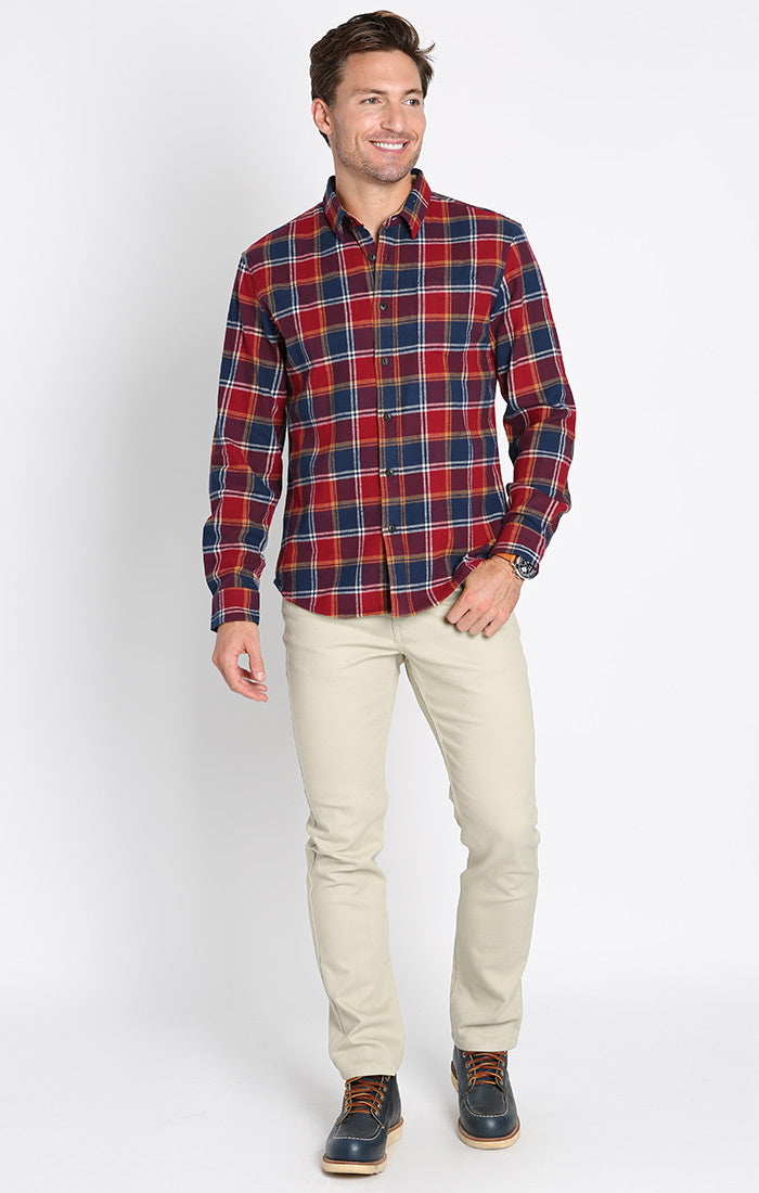 Stretch Midweight Flannel Workshirt