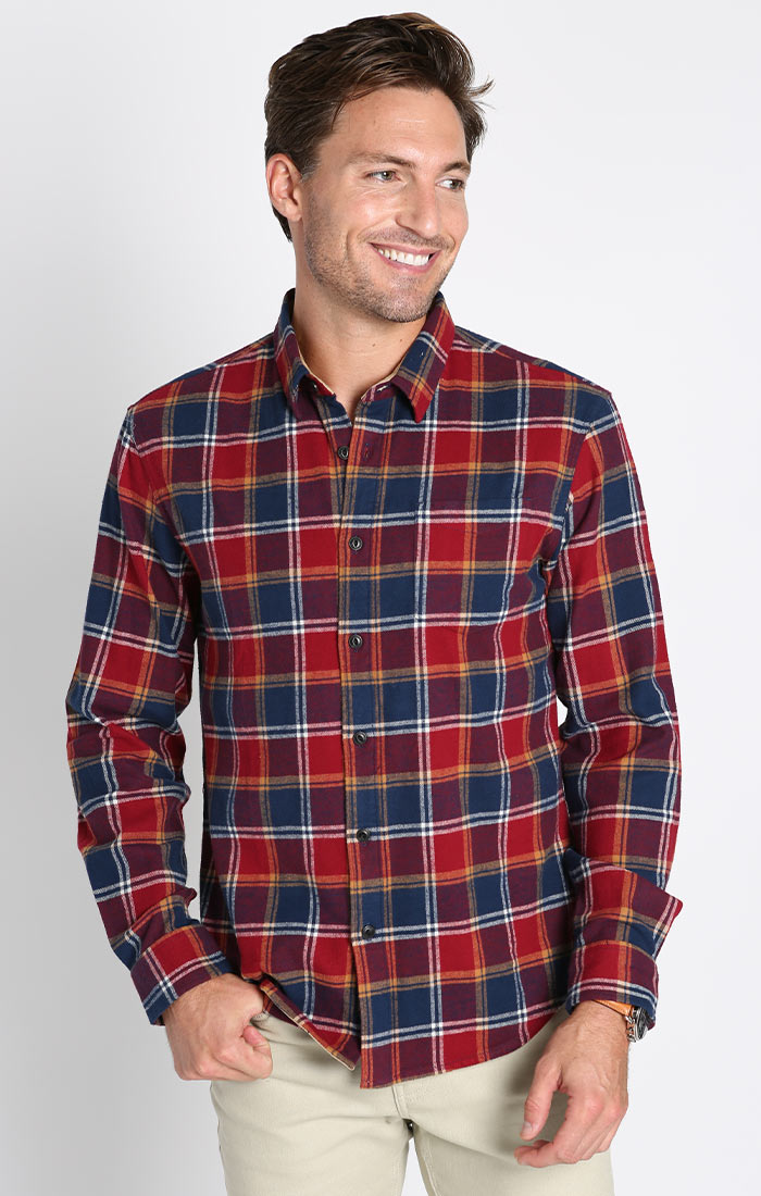 Stretch Midweight Flannel Workshirt