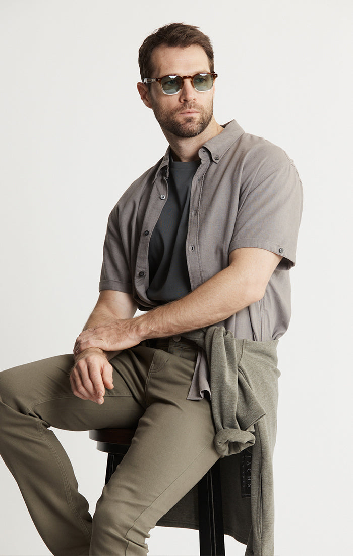 Noho Short Sleeve Linen Viscose Shirt