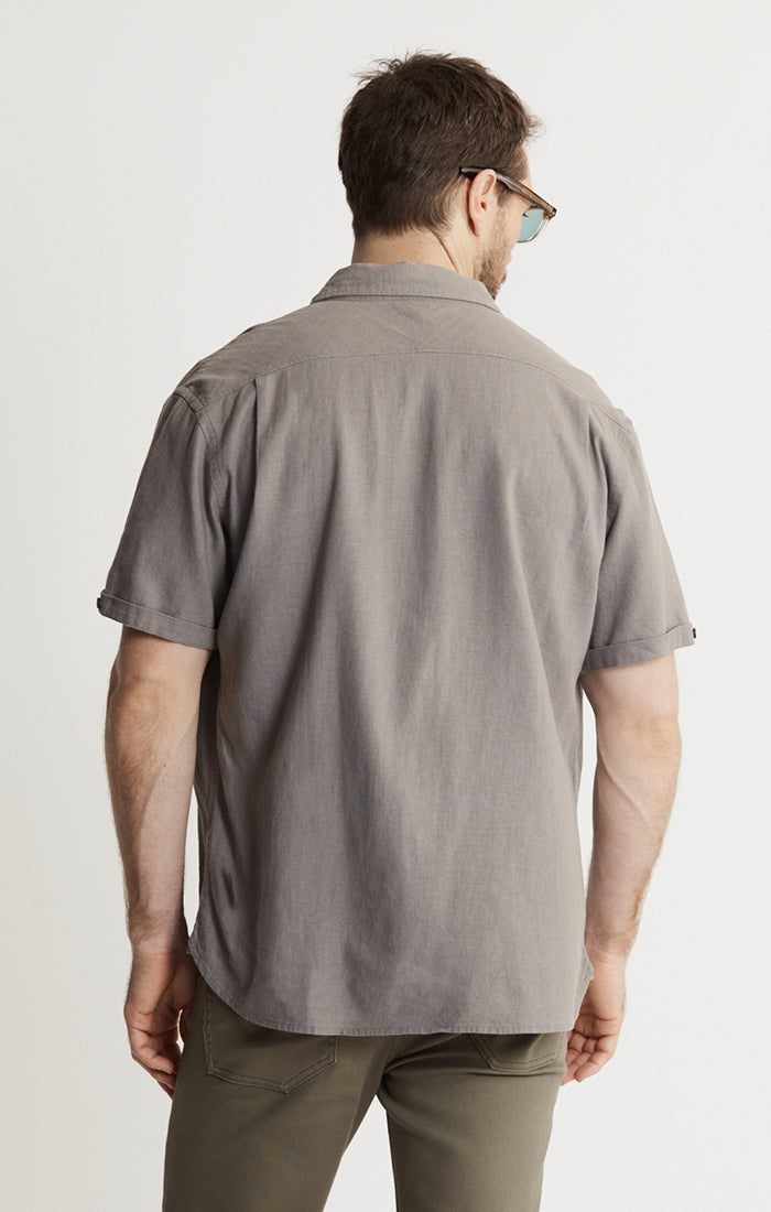 Noho Short Sleeve Linen Viscose Shirt