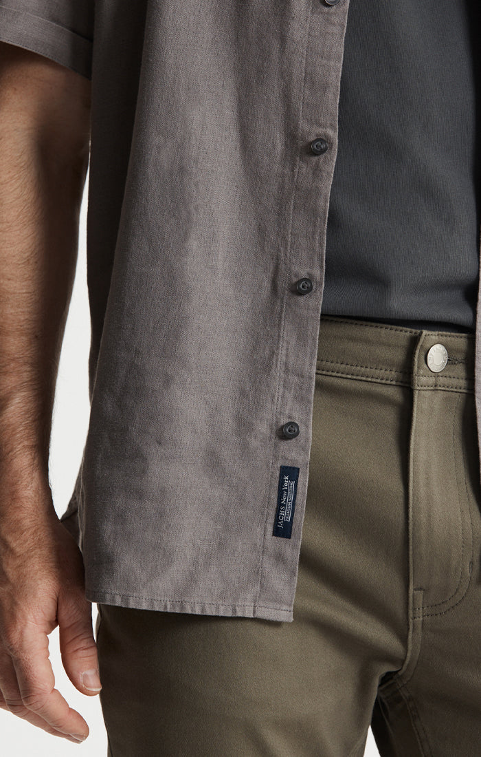 Noho Short Sleeve Linen Viscose Shirt