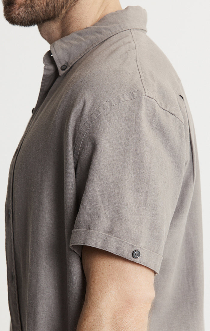 Noho Short Sleeve Linen Viscose Shirt