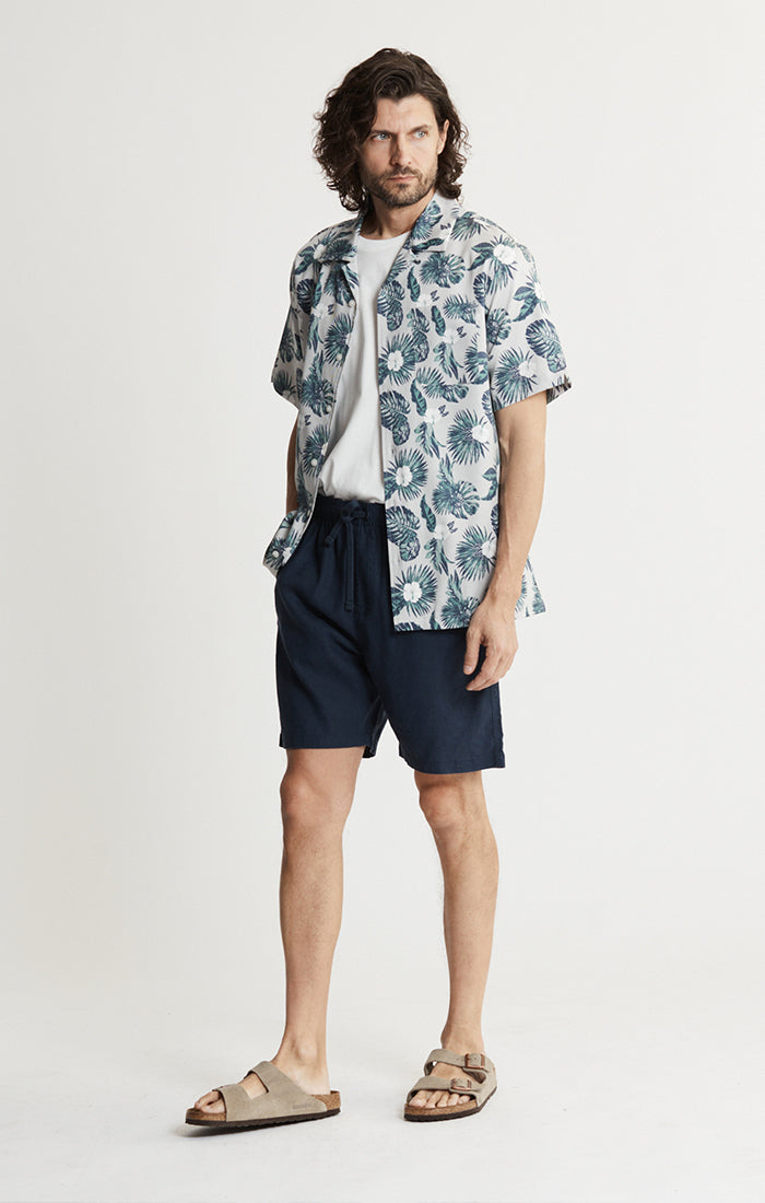 Lyocell Twill Short Sleeve Camp Shirt