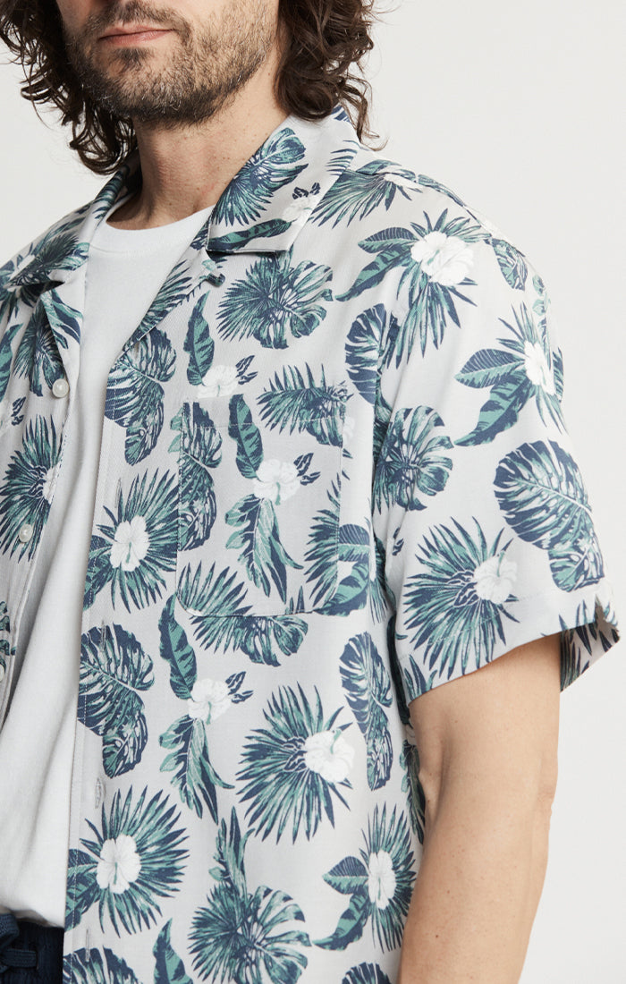 Lyocell Twill Short Sleeve Camp Shirt