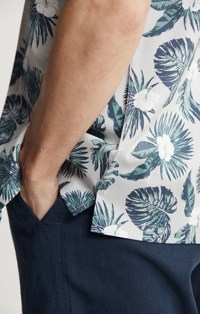 Lyocell Twill Short Sleeve Camp Shirt