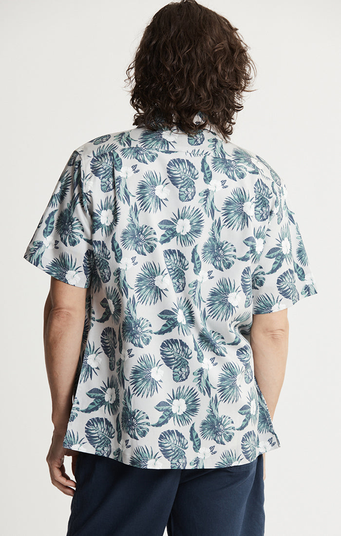 Lyocell Twill Short Sleeve Camp Shirt