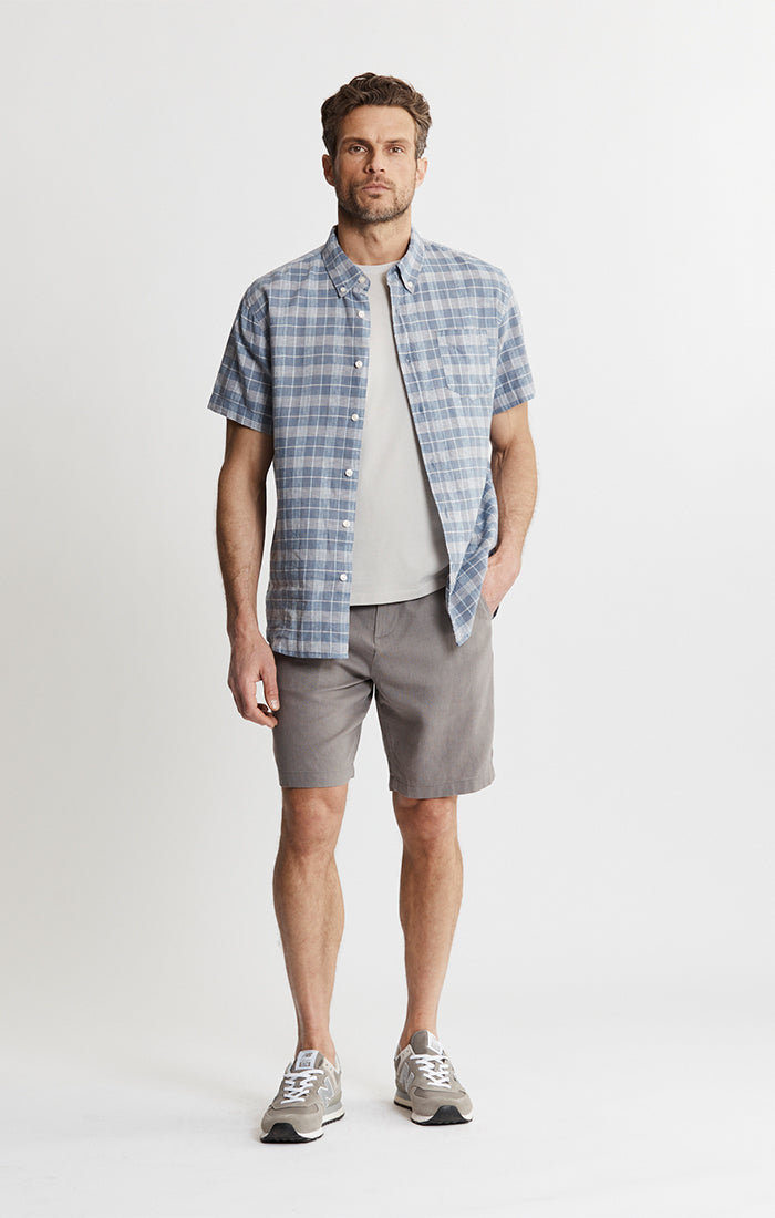 Cotton Linen Short Sleeve Shirt