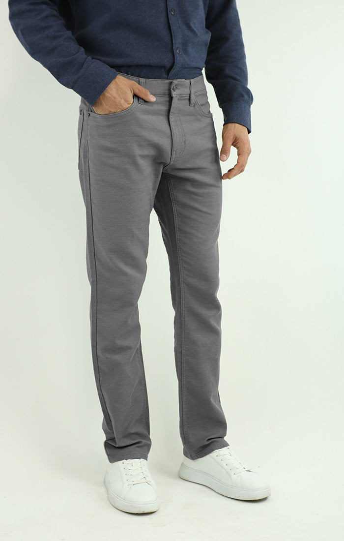 Stretch Straight Fit 5 Pocket Twill Pant
