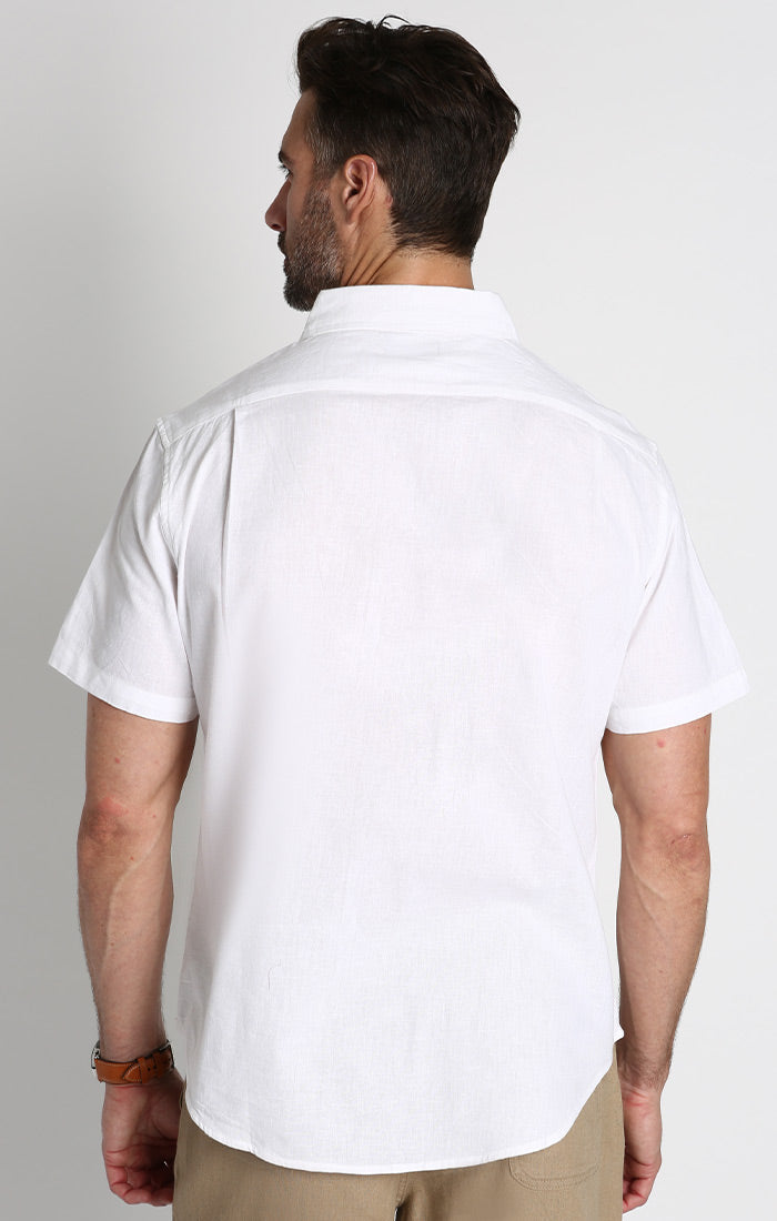 Cotton Linen Short Sleeve Shirt