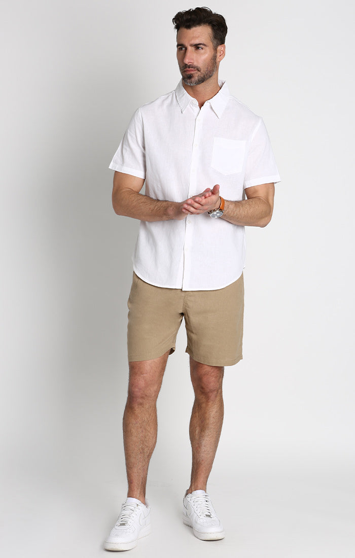 Cotton Linen Short Sleeve Shirt