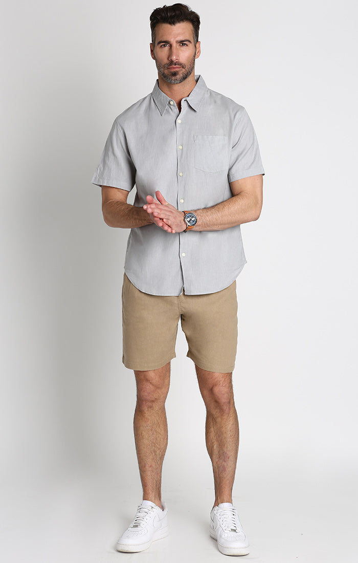 Cotton Linen Short Sleeve Shirt