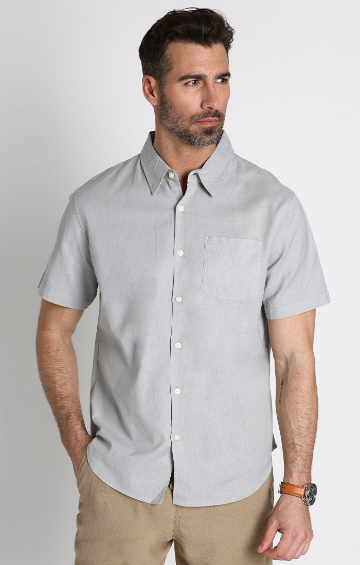 Cotton Linen Short Sleeve Shirt