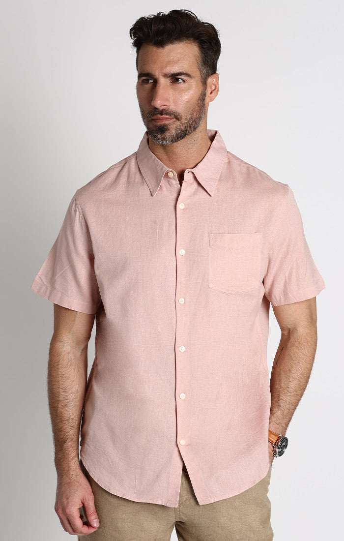Cotton Linen Short Sleeve Shirt