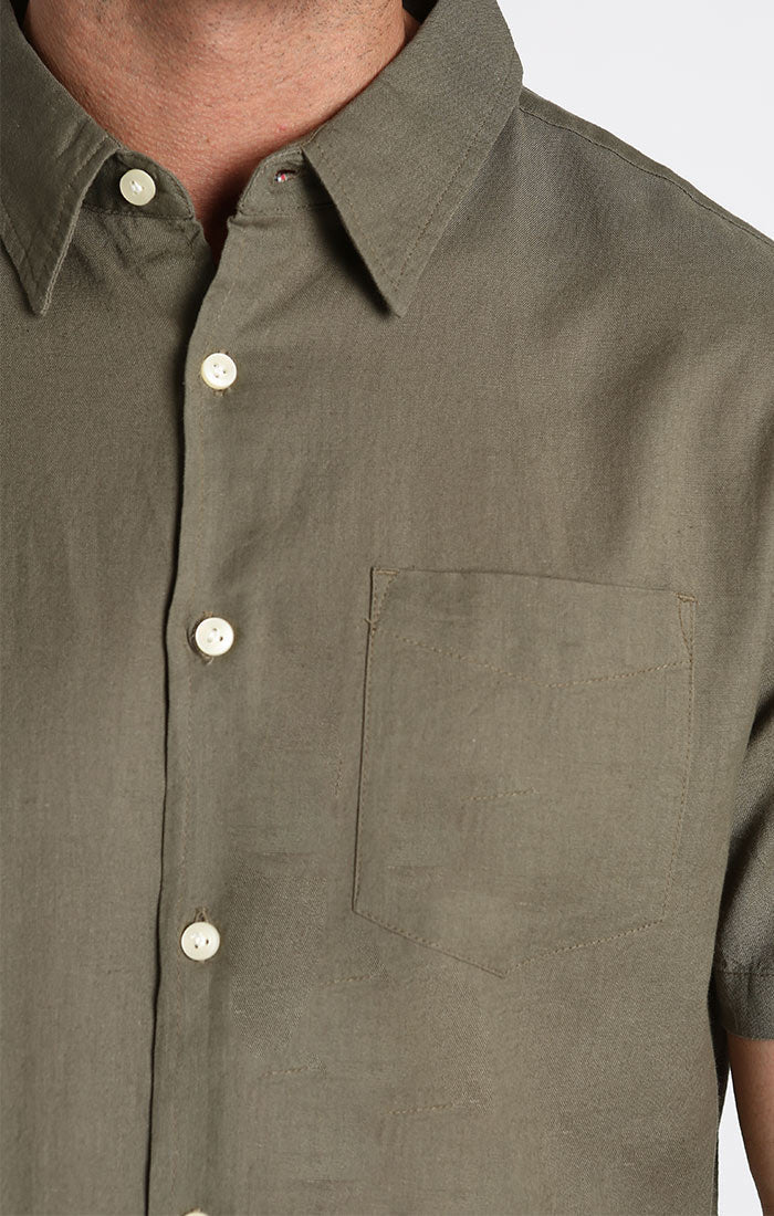 Cotton Linen Short Sleeve Shirt
