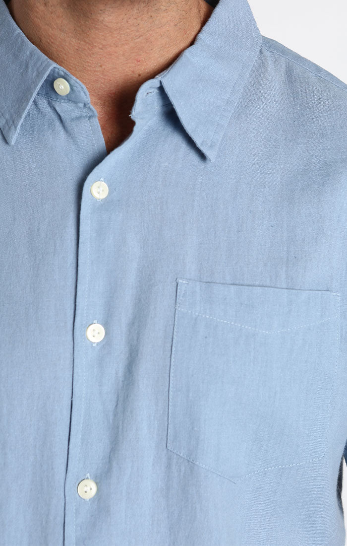 Cotton Linen Short Sleeve Shirt