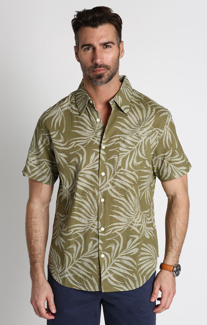 Cotton Linen Short Sleeve Shirt