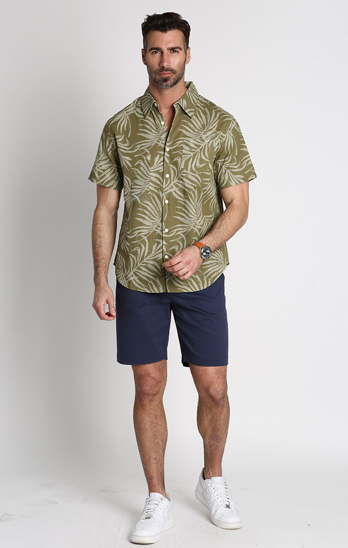 Cotton Linen Short Sleeve Shirt