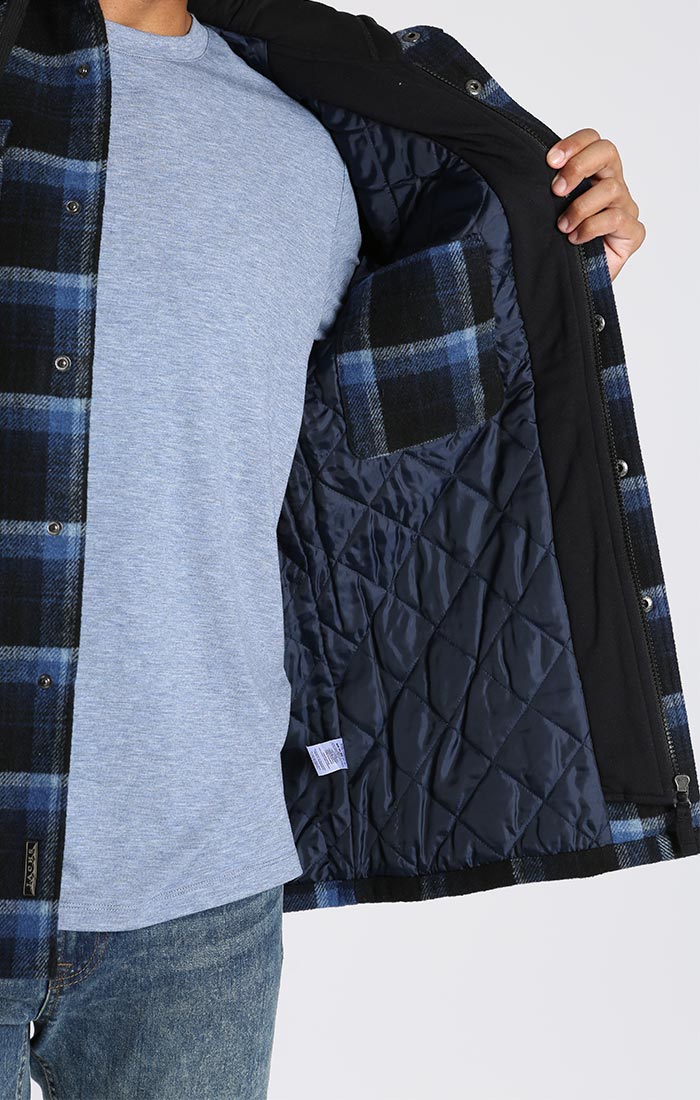 Wool Blend Hooded Jacket