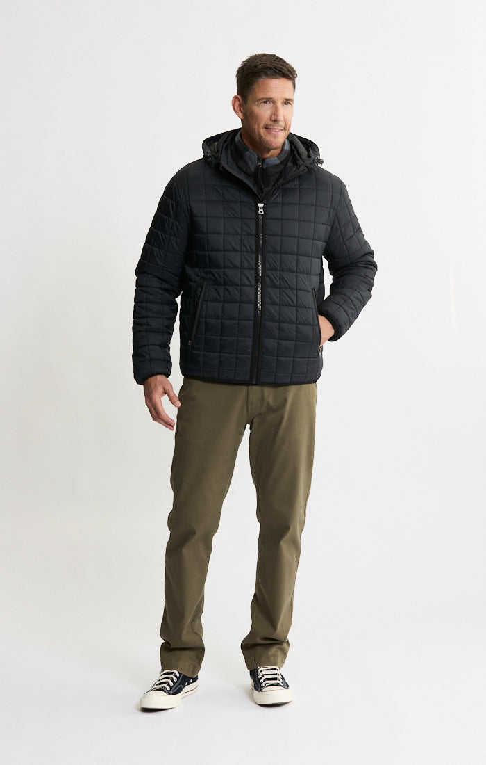 Light Quilted Hooded Puffer Jacket