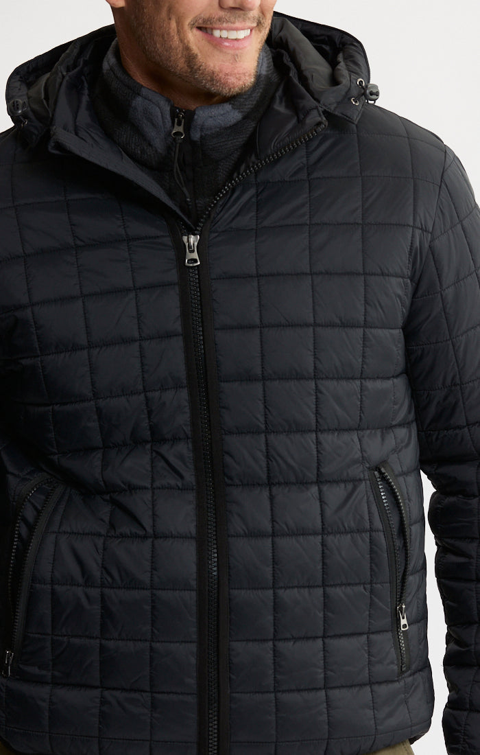 Light Quilted Hooded Puffer Jacket