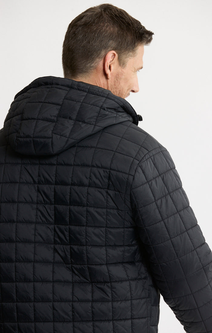 Light Quilted Hooded Puffer Jacket