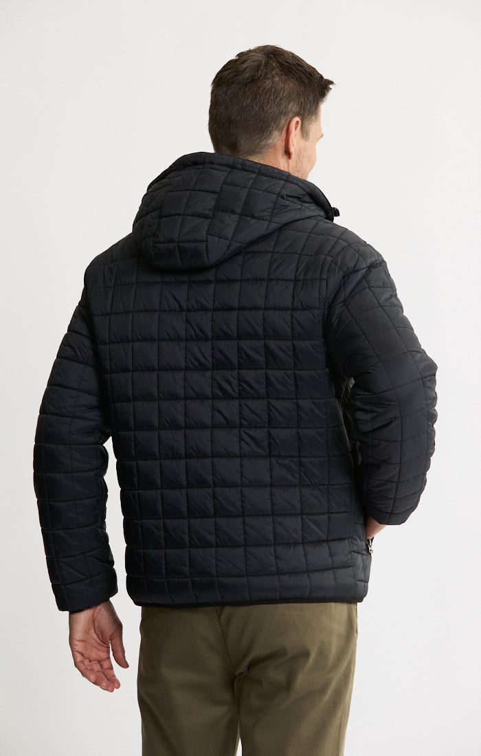 Light Quilted Hooded Puffer Jacket
