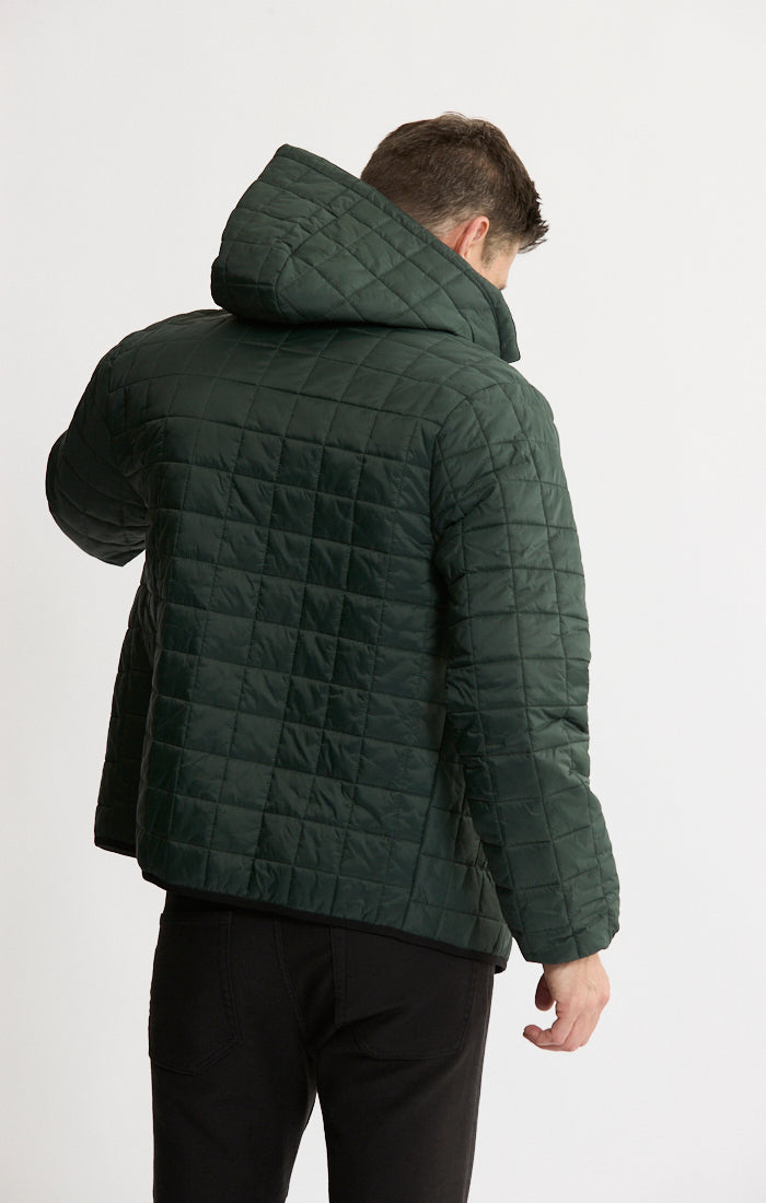 Light Quilted Hooded Puffer Jacket
