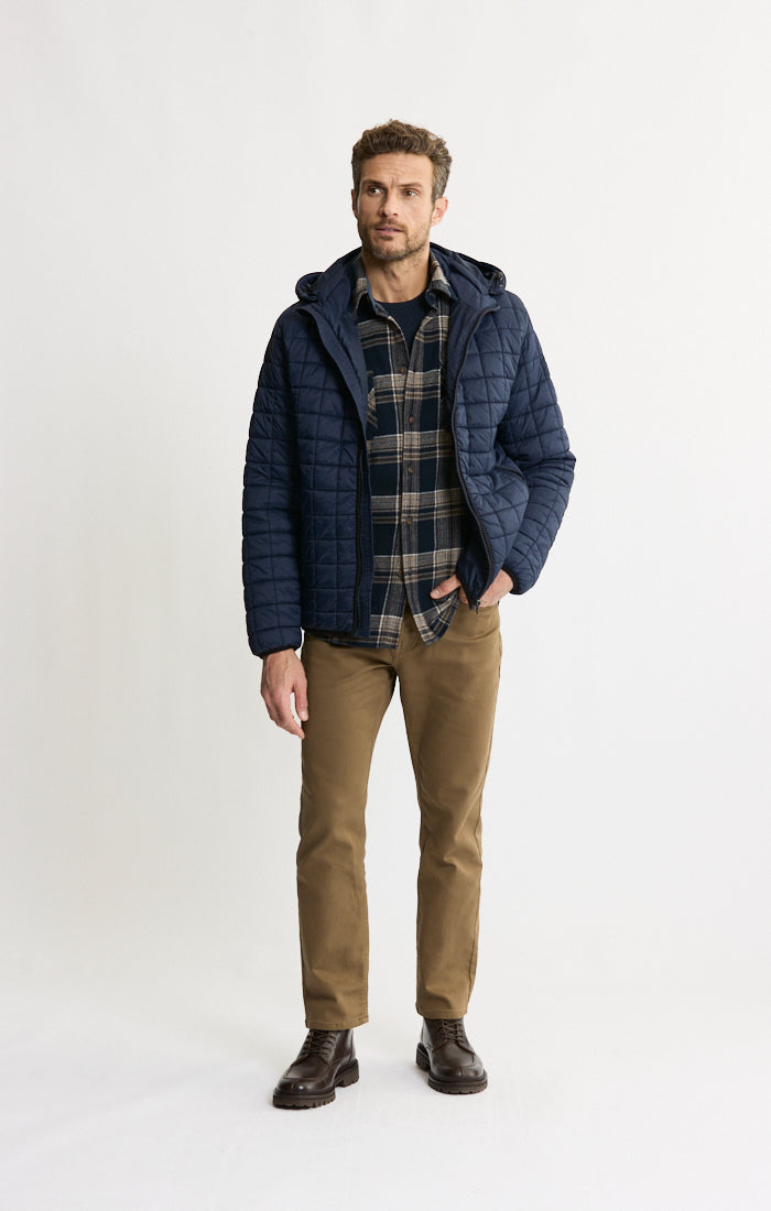 Light Quilted Hooded Puffer Jacket
